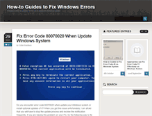 Tablet Screenshot of guides.how-to-fix-errors.com